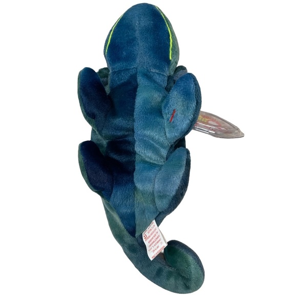 Ty Beanie Baby 9 inch Rainbow The Iguana Chameleon Toy 1997 RARE! - Picture 5 of 8